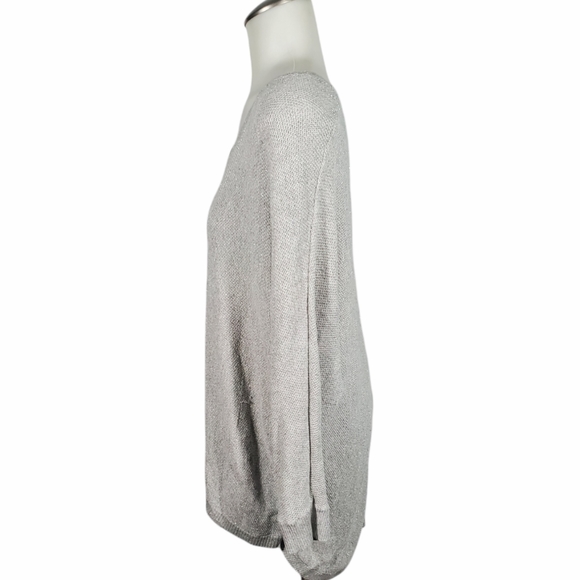 EXPRESS Oversized Sweater Sparkly Zippered Back - Picture 5 of 8